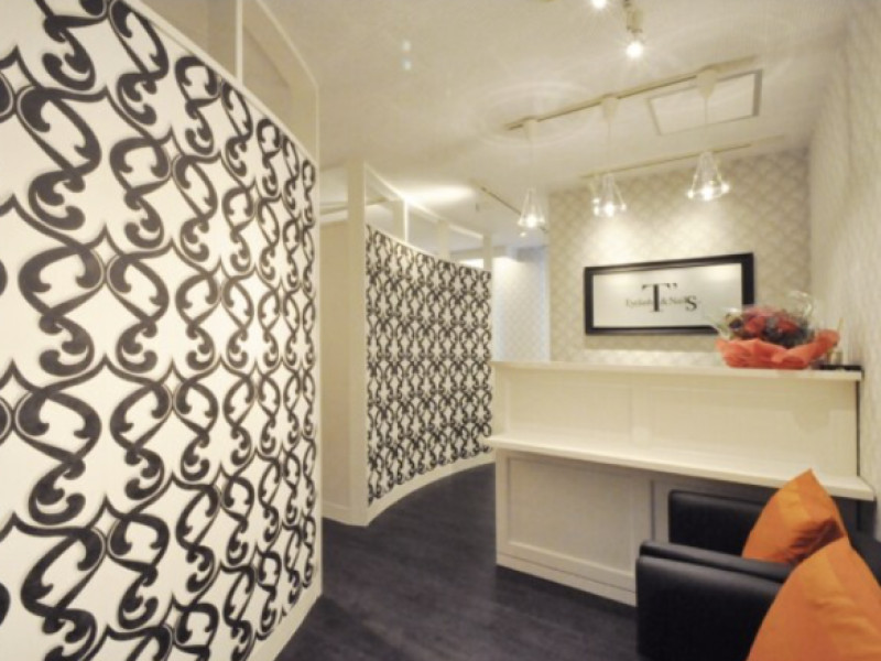 ネイル＆アイラッシュサロンT’s（ティーズ）品川本店店舗内装写真