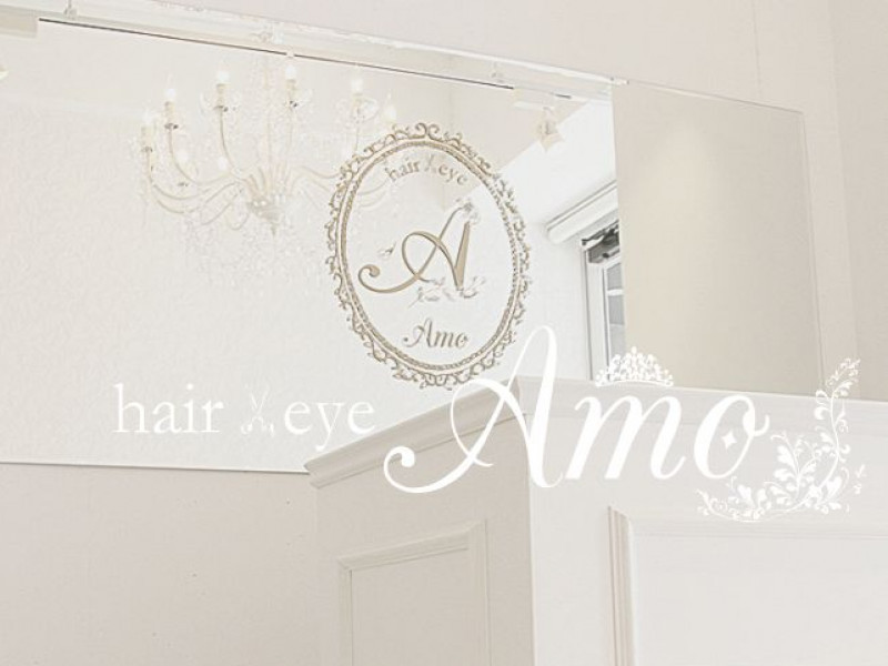 hair&eye Amo（ヘアアンドアイアーモ）店舗内装写真