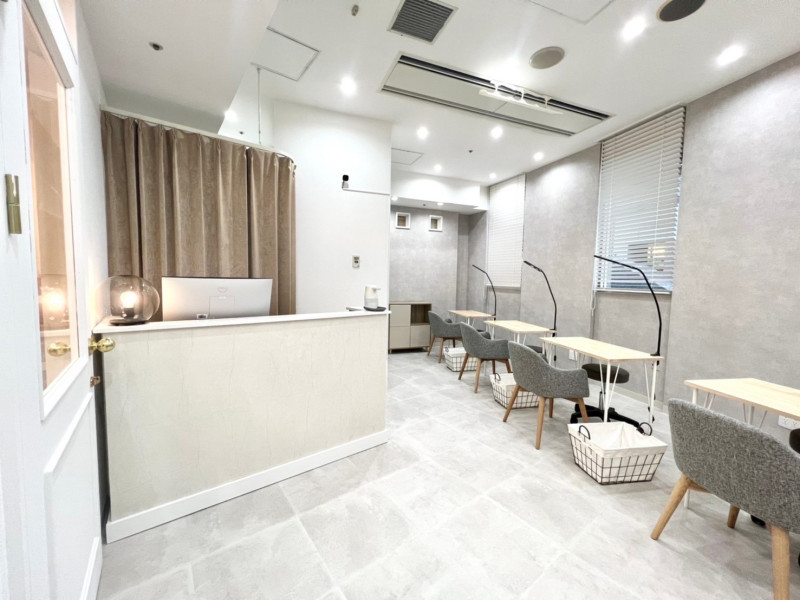 nail salon tete（テテ）阿倍野店店舗内装写真