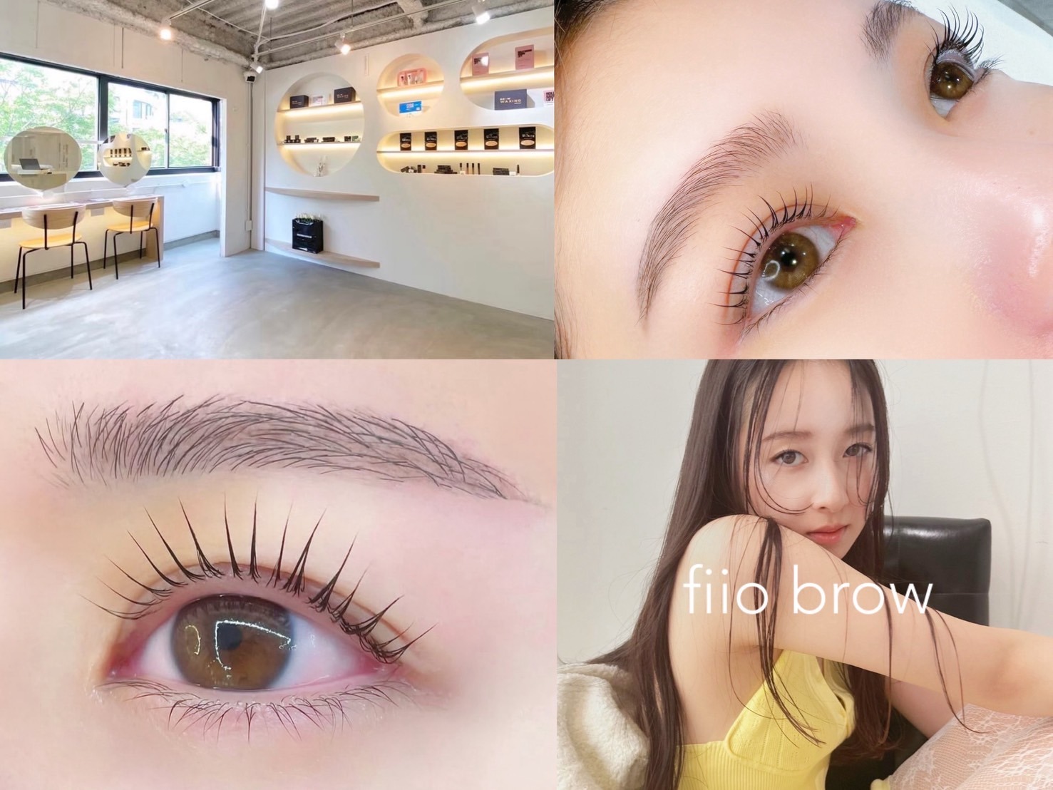 fiio brow（フィオ ブロウ）大阪心斎橋店舗内装写真