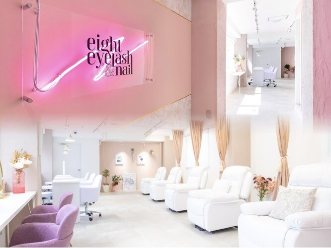 eight eyelash&nail（エイト アイラッシュ＆ネイル）渋谷本店店舗内装写真