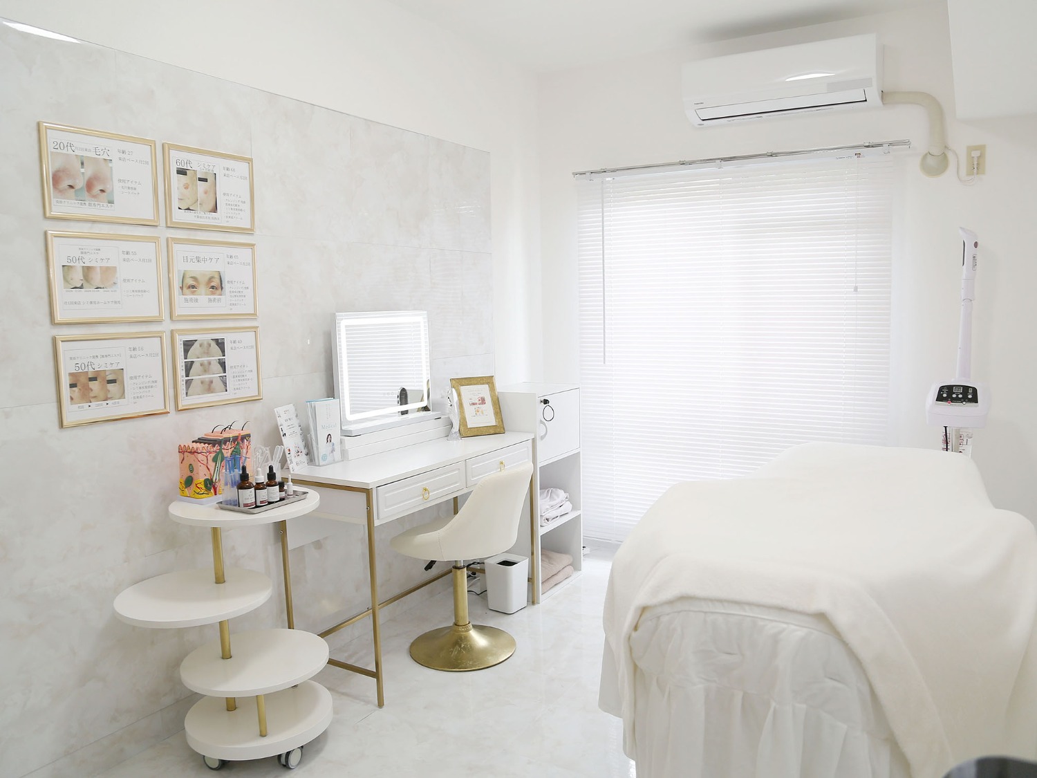 美容クリニック提携    顔専門エステ 印西店店舗内装写真